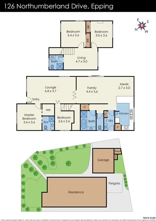 Floorplan of Homely house listing, 126 Northumberland Drive, Epping VIC 3076