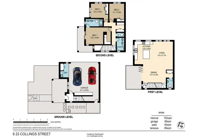 Floorplan of Homely townhouse listing, 6/23 Collings Street, Balmoral QLD 4171