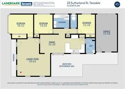 Floorplan of Homely house listing, 23 Sutherland Street, Teesdale VIC 3328