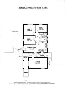Floorplan of Homely house listing, 4 Cumberland Crescent, Huntfield Heights SA 5163