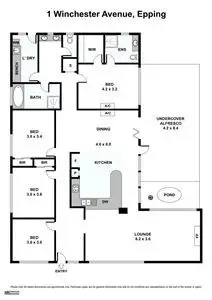 Floorplan of Homely house listing, 1 Winchester Avenue, Epping VIC 3076