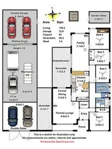 Floorplan of Homely house listing, 17 Moore Crescent, St Agnes SA 5097