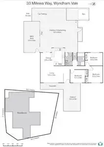 Floorplan of Homely house listing, 33 Millewa Way, Wyndham Vale VIC 3024