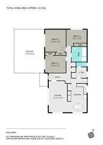 Floorplan of Homely house listing, 7 Marigold Street, Wendouree VIC 3355