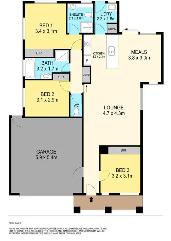 Floorplan of Homely house listing, 97 McNulty Drive, Wendouree VIC 3355