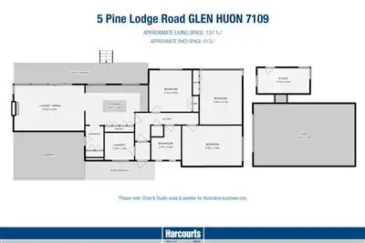 Floorplan of Homely house listing, 5 Pine Lodge Rd, Glen Huon TAS 7109