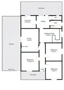 Floorplan of Homely house listing, 40 Russell Street, Ethelton SA 5015
