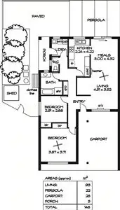 Floorplan of Homely unit listing, 5/83 OG Road, Klemzig SA 5087