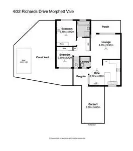 Floorplan of Homely unit listing, 4/32 Richards Drive, Morphett Vale SA 5162