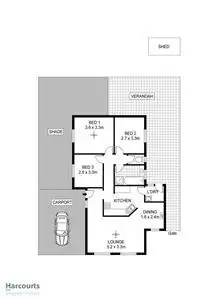 Floorplan of Homely house listing, 3/19 Donegal Street, Salisbury Downs SA 5108
