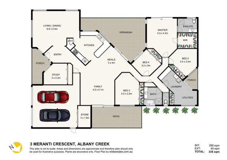 Floorplan of Homely house listing, 3 Meranti Crescent, Albany Creek QLD 4035