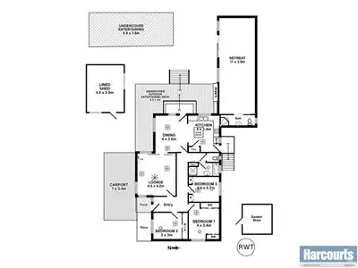 Floorplan of Homely house listing, 48 Warsaw Crescent, Hackham West SA 5163
