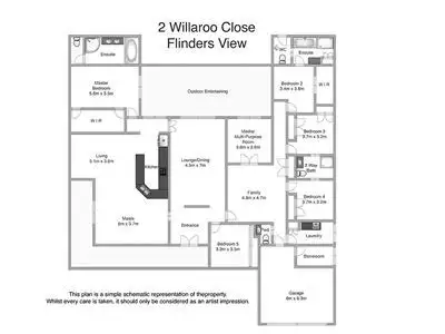 Floorplan of Homely house listing, 2 Willaroo Close, Flinders View QLD 4305
