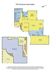 Floorplan of Homely unit listing, 2/94 Vines Road, Hamlyn Heights VIC 3215