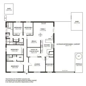 Floorplan of Homely house listing, 4 Enterprise Drive, Aberfoyle Park SA 5159
