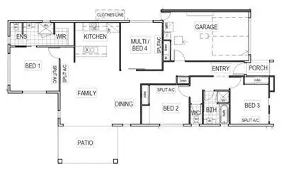 Floorplan of Homely house listing, 4 Rowley Place, Burdell QLD 4818