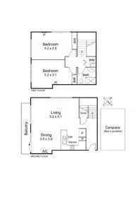 Floorplan of Homely apartment listing, 1909/87 Franklin Street, Melbourne VIC 3000