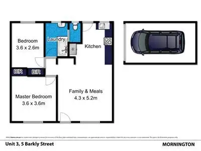 Floorplan of Homely unit listing, 3/5 Barkly Street, Mornington VIC 3931
