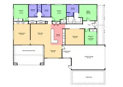 Floorplan of Homely house listing, 11 Trezise Lane, Mount Clear VIC 3350