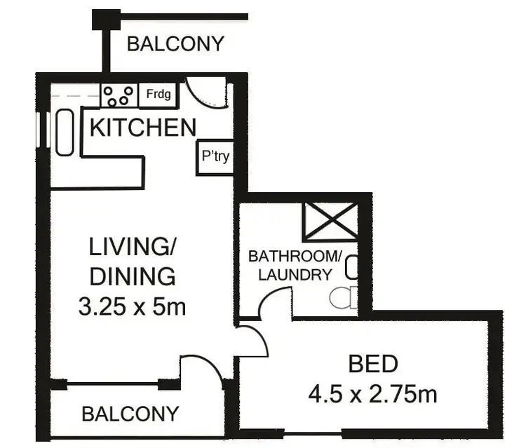 Floorplan of Homely unit listing, 65/2 Ayliffes Road, St Marys SA 5042