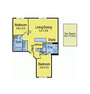 Floorplan of Homely apartment listing, 34/111 Punt Road, Windsor VIC 3181