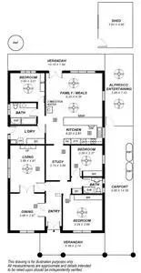 Floorplan of Homely house listing, 4 Wesley Street, Lower Mitcham SA 5062