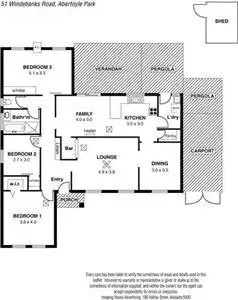 Floorplan of Homely house listing, 51 Windebanks Road, Aberfoyle Park SA 5159