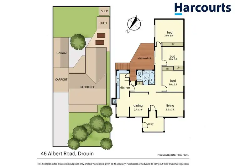Floorplan of Homely house listing, 46 Albert Road, Drouin VIC 3818