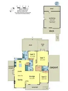 Floorplan of Homely house listing, 37 Churchill Way, Kilsyth VIC 3137