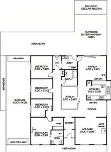 Floorplan of Homely house listing, 134 Yarrabee Rd, (adj Burnside), Greenhill SA 5140