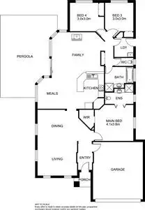 Floorplan of Homely house listing, 14 Stefans Court, Skye VIC 3977