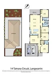 Floorplan of Homely house listing, 14 Tamara Circuit, Langwarrin VIC 3910