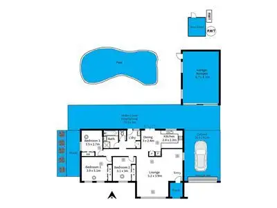 Floorplan of Homely house listing, 199 Reynell Road, Happy Valley SA 5159