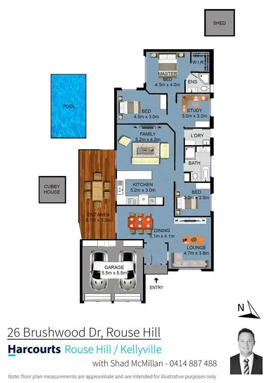 Floorplan of Homely house listing, 26 Brushwood Drive, Rouse Hill NSW 2155