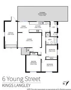 Floorplan of Homely house listing, 6 Young Street, Kings Langley NSW 2147