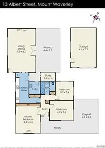 Floorplan of Homely house listing, 13 Albert Street, Mount Waverley VIC 3149