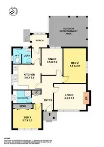 Floorplan of Homely house listing, 23 Hawthorn Grove, Wendouree VIC 3355