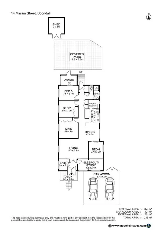 Floorplan of Homely house listing, 14 Mirram Street, Boondall QLD 4034
