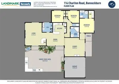 Floorplan of Homely house listing, 114 Charlton Rd, Bannockburn VIC 3331