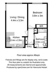 Floorplan of Homely unit listing, 4/20 Pine Street, West Hobart TAS 7000