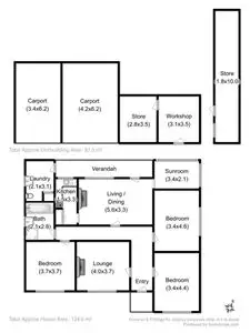 Floorplan of Homely house listing, 73 Sale Street, Huonville TAS 7109
