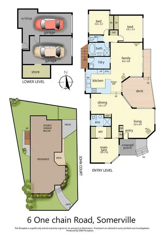 Floorplan of Homely house listing, 6 One Chain Road, Somerville VIC 3912