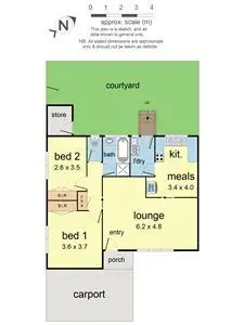 Floorplan of Homely unit listing, 1/22-24 Jackson street, Croydon VIC 3136