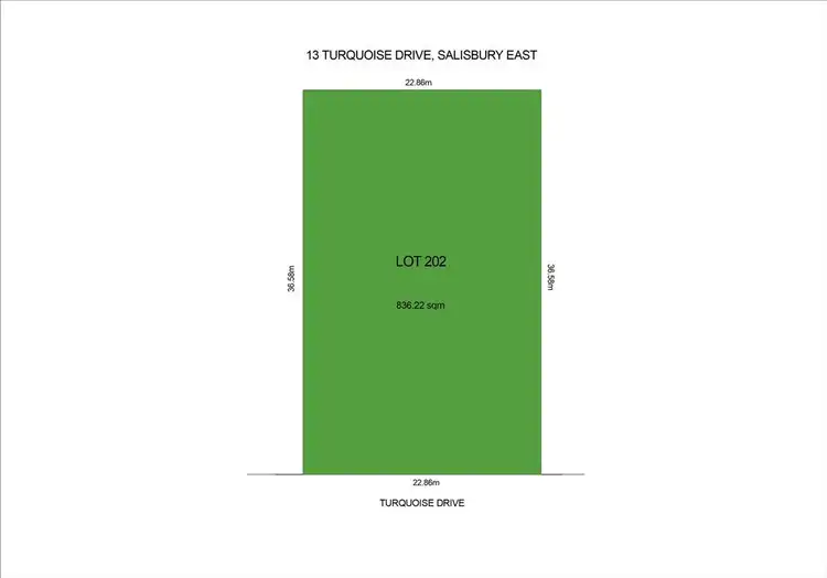 Floorplan of Homely land listing, 13 Turquoise Drive, Salisbury East SA 5109