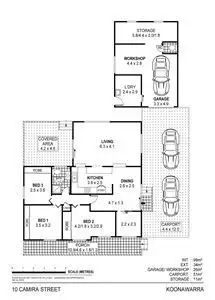 Floorplan of Homely house listing, 10 Camira Street, Koonawarra NSW 2530