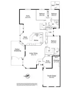 Floorplan of Homely house listing, 23 Meridian Parade, Wantirna South VIC 3152