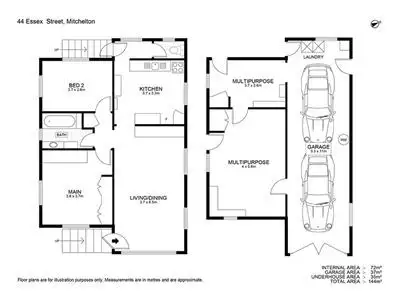 Floorplan of Homely house listing, 44 Essex Street, Mitchelton QLD 4053