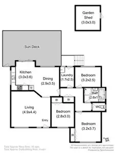 Floorplan of Homely house listing, 43 Woodlands Drive, Blackmans Bay TAS 7052