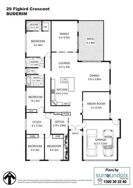 Floorplan of Homely house listing, 29 Figbird Crescent, Buderim QLD 4556