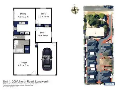 Floorplan of Homely unit listing, 1/200a North Road, Langwarrin VIC 3910